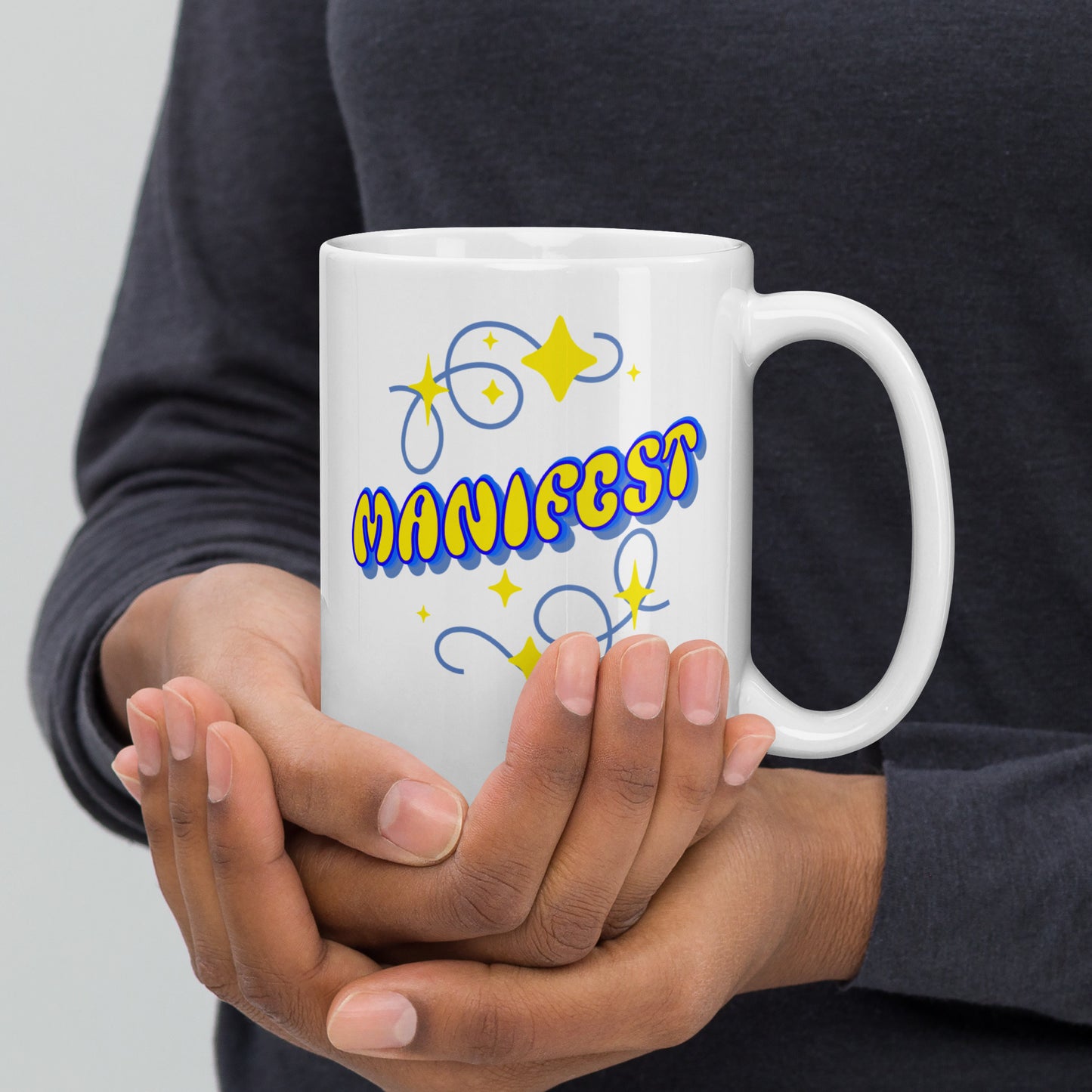 Power In Belief - White glossy mug